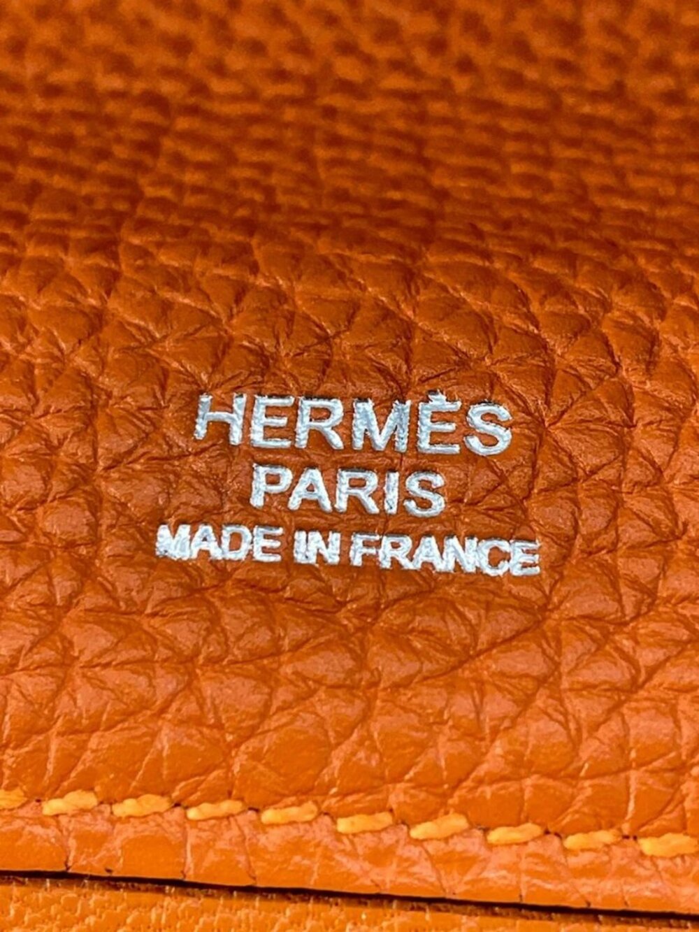 HERMES Etribelt Orange Togo Unclear Handbag - Picture 14 of 16